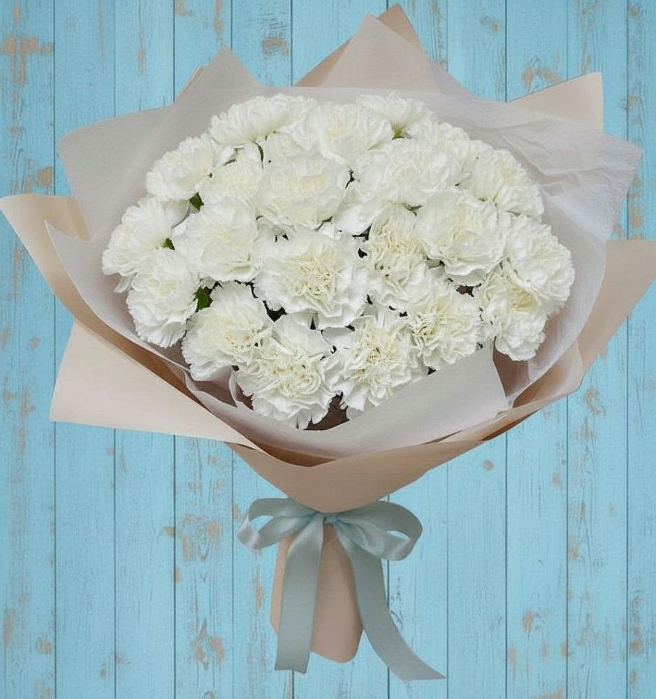 Букет цветов из: Гвоздики в Залари