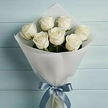 Букет 7 Белых роз Эдлесс Лав #REPLACE_PRED# Залари