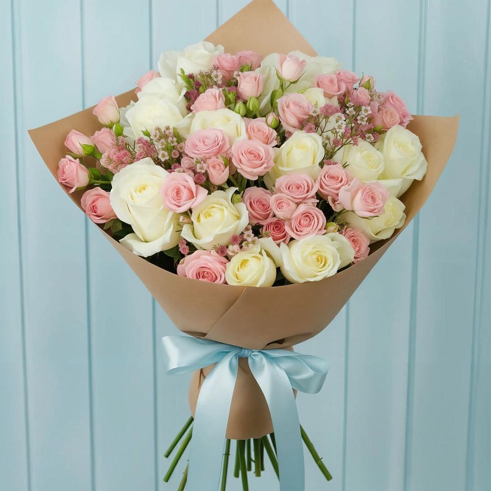 Букет цветов из: Розы в Залари