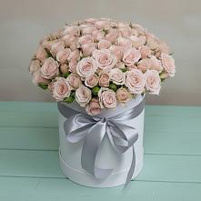 Цветочная композиция из Розы в шляпной коробке в Залари