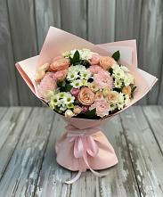 Букет цветов из:  Гвоздики, Розы и Хризантемы в Залари
