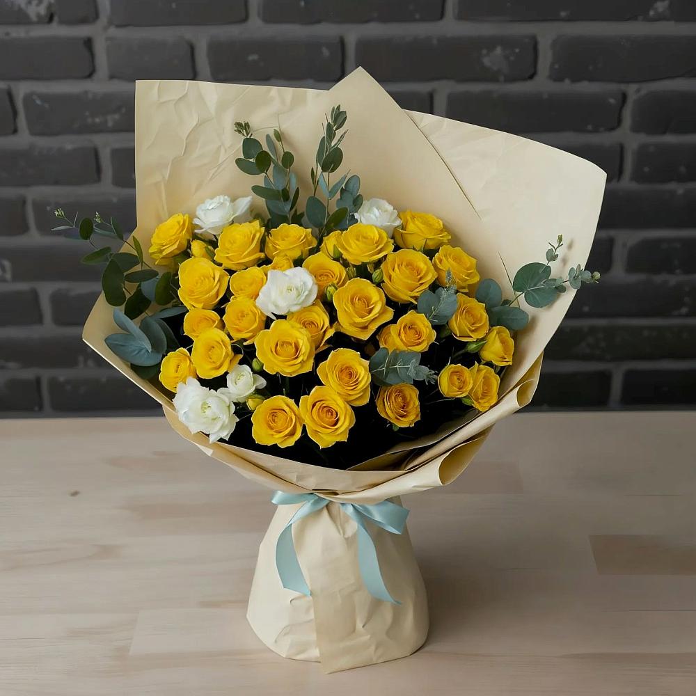 Букет цветов из: Розы в Залари