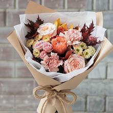 Букет цветов из:  Гвоздики, Хризантемы и Розы в Залари