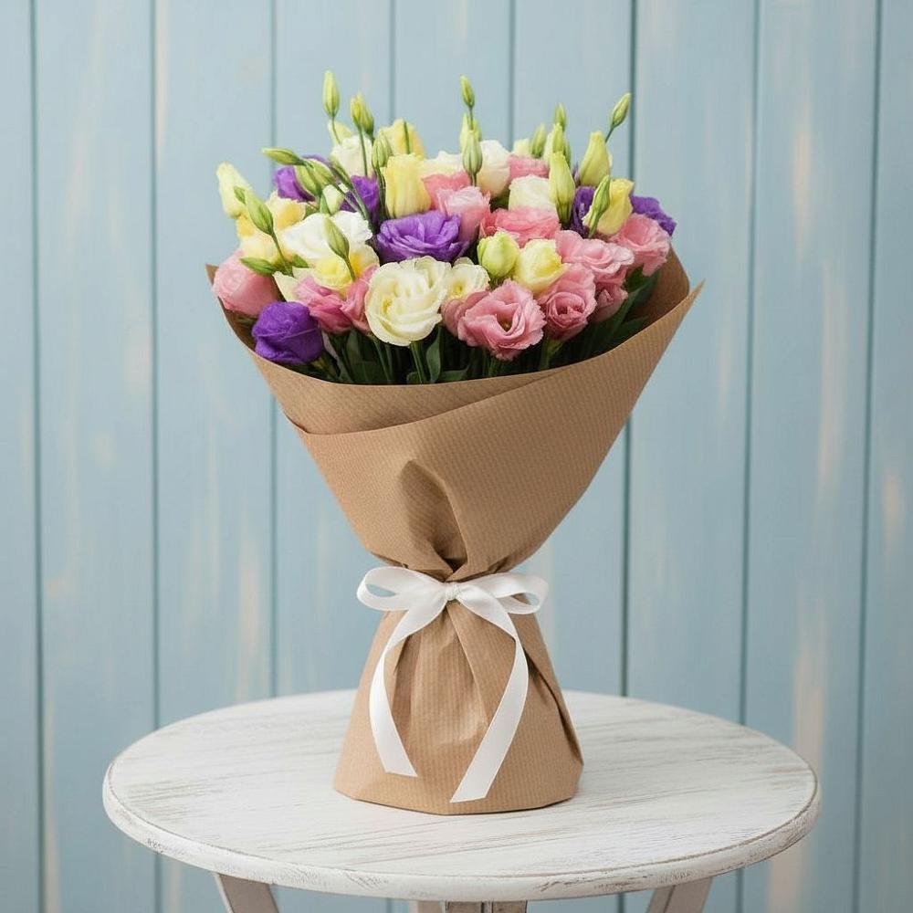 Букет цветов из: Лизиантусы в Залари