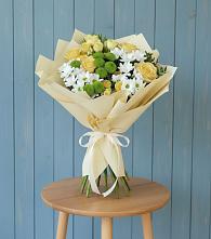 Букет цветов из:  Хризантемы и Розы в Залари