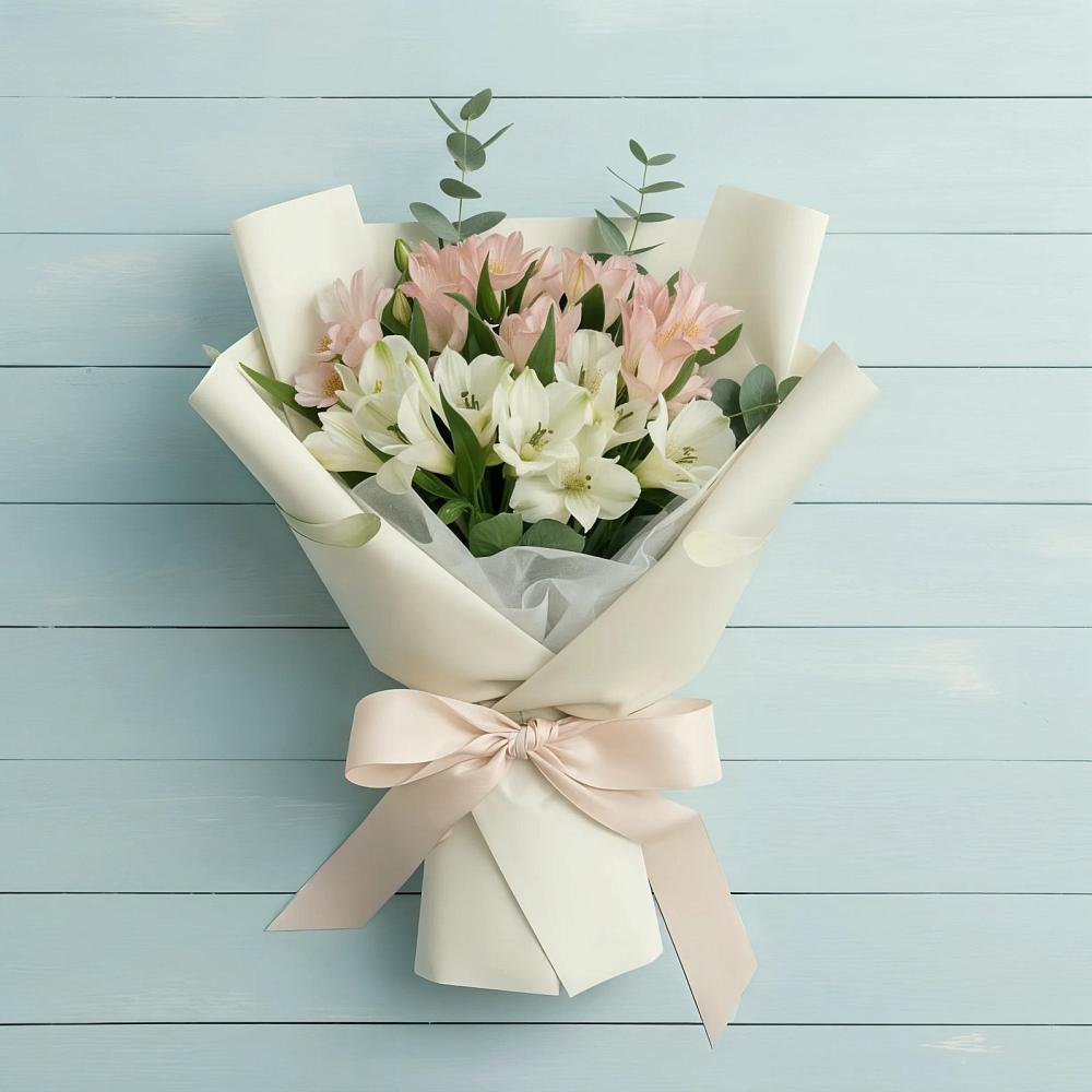 Букет цветов из: Альстромерии в Залари