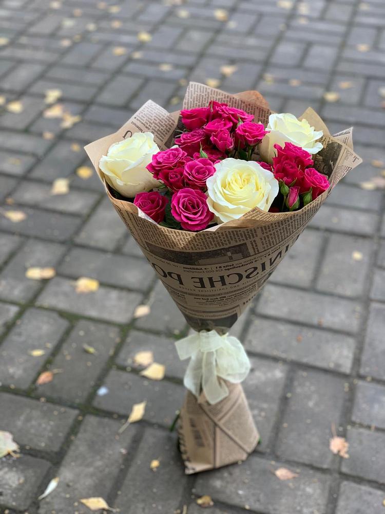 Букет цветов из: Розы в Залари