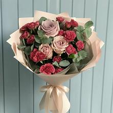 Букет цветов из:  Гвоздики и Розы в Залари
