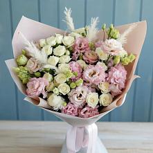 Букет цветов из:  Альстромерии и Розы в Залари