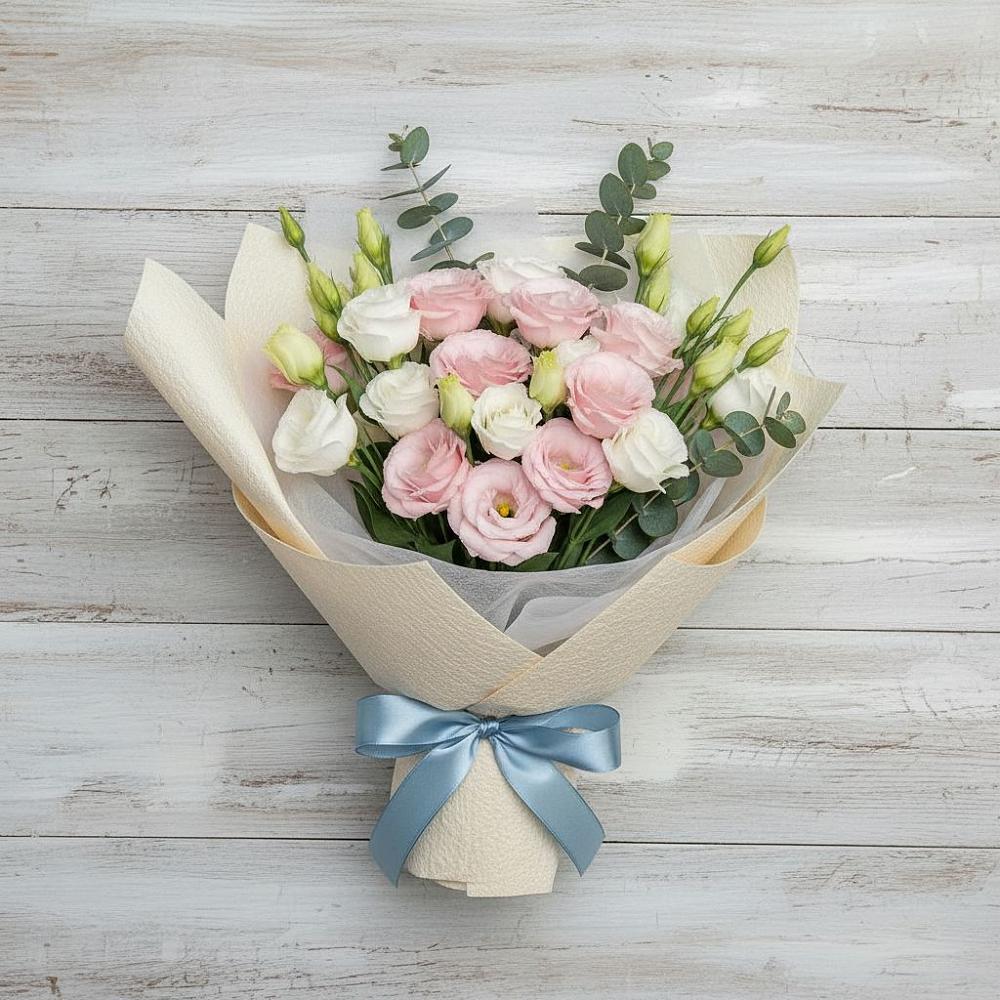 Букет цветов из: Лизиантусы в Залари